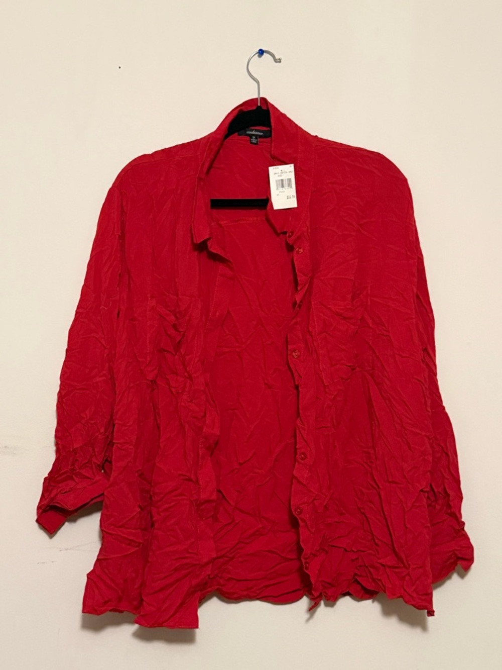 Rainbow Red Button-Down Women’s Shirt